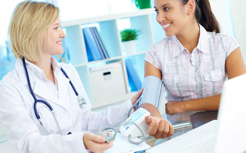 Oncology care team reviewing a treatment plan